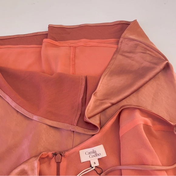 REVOLVE Camila Coelho Arnoldo Midi Dress in Rust Size S - Picture 8 of 8